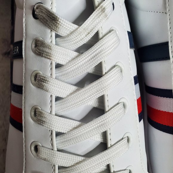 Tommy Hilfiger Men\'s Leather White Athletic Shoes - Thyme main image 7